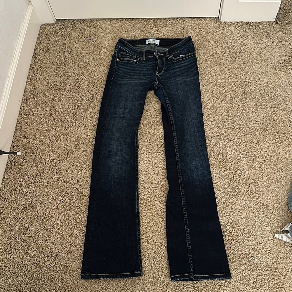 Buckle bootcut jeans